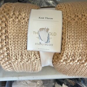 Chunky Knit Throw Blanket - Threshold™ designed with Studio McGee Tan